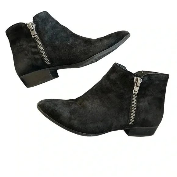 Naturalizer Women's Black Suede Ankle Boots, women’s Size 8.5 - Picture 1 of 6